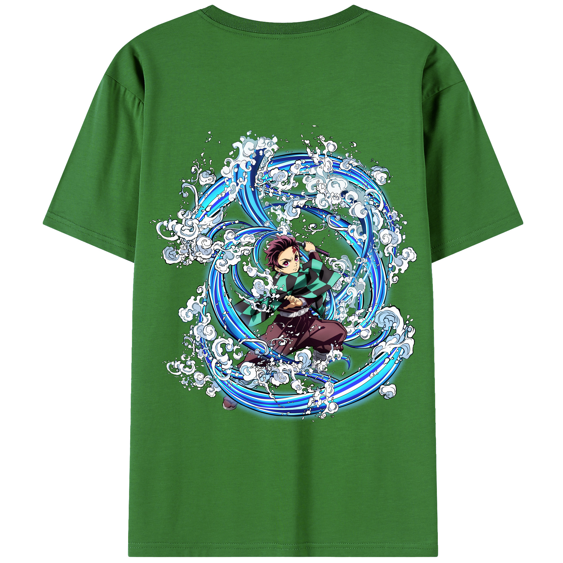 （画像用） 鬼滅の刃 竈門 炭治郎／かまど たんじろう Kamado Tanjirou レディース半袖Tシャツ(バックプリント)